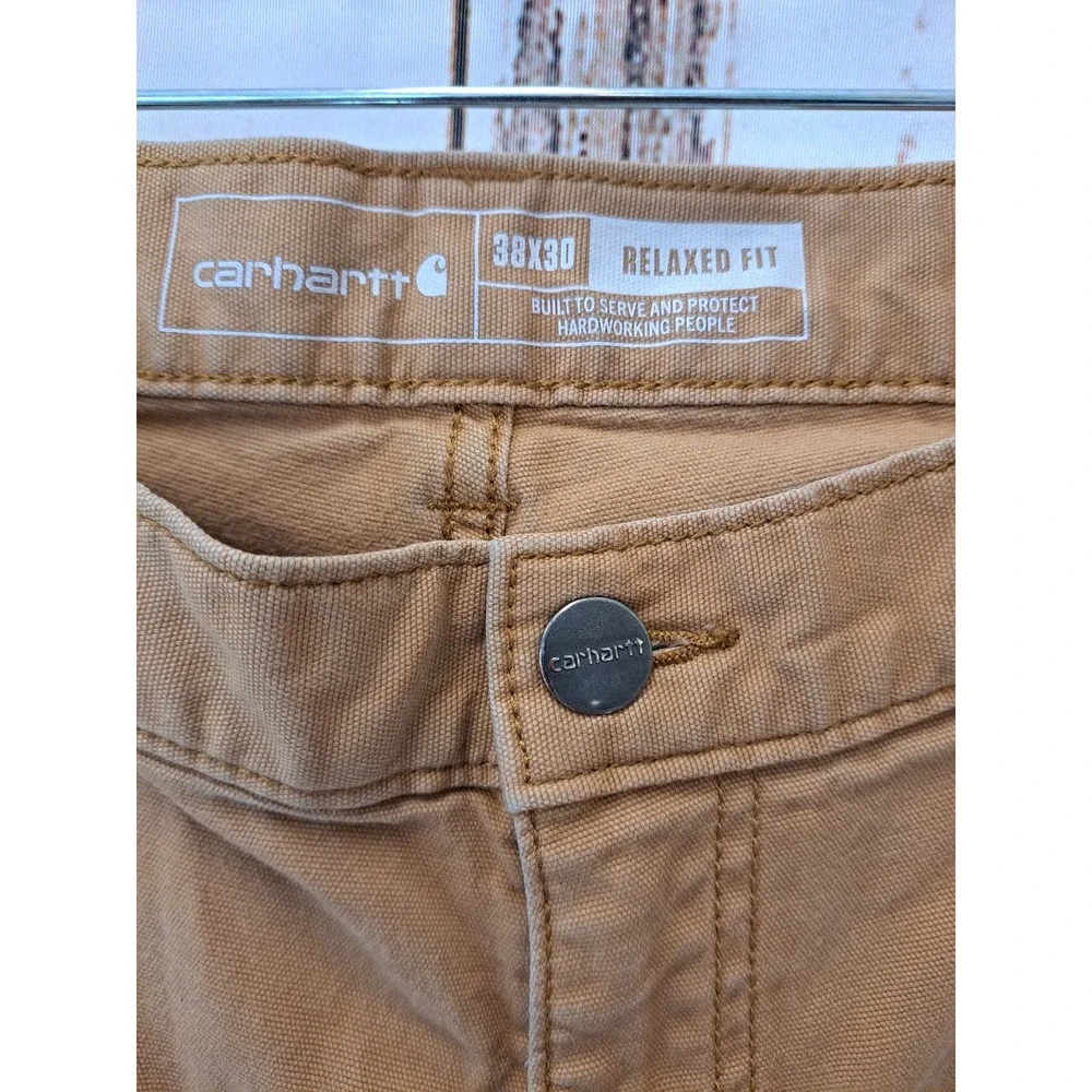 Carhartt Men's Relaxed Fit Rugged Flex Canvas 5- Pocket Work Pant 38X30 - Picture 5 of 8